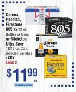 Smart & Final Corona, Pacifico, Firestone 805 offer