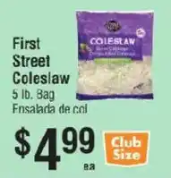 Smart & Final First Street Coleslaw offer