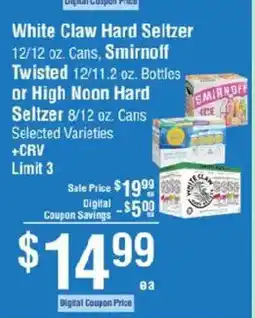 Smart & Final White Claw Hard Seltzer offer