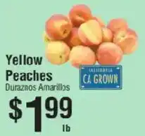 Smart & Final Yellow Peaches offer