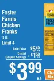 Smart & Final Foster Farms Chicken Franks offer