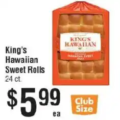Smart & Final King's Hawaiian Sweet Rolls offer
