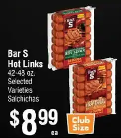 Smart & Final Bar S hot links offer