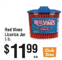 Smart & Final Red Vines Licorice Jar offer