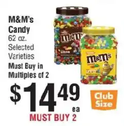 Smart & Final M&M's Candy offer