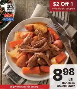 Harp's Market Harps Black Angus Beef Boneless Chuck Roast offer