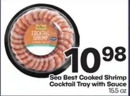 Harp's Market Sea Best Cooked Shrimp Cocktail Tray with Sauce offer