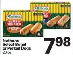 Harp's Market Nathan's Select Bagel or Pretzel Dogs offer