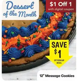Harp's Market 12" Message Cookies offer