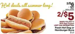 Harp's Market Fresh Hot Dog or Hamburger Buns offer