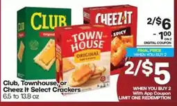 Harp's Market Club, Townhouse, or Cheez It Select Crackers offer