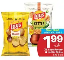 Harp's Market Lays XL Potato & Kettle Chips offer