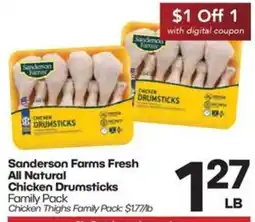 Harp's Market Sanderson Farms Fresh All Natural Chicken Drumsticks offer