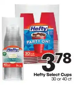 Harp's Market Hefty Select Cups offer