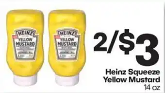 Heinz squeeze yellow mustard