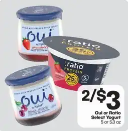 Harp's Market Oui or Ratio Select Yogurt offer