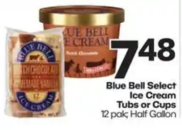 Harp's Market Blue Bell Select Ice Cream offer