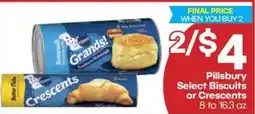 Harp's Market Pillsbury Select Biscuits or Crescents offer