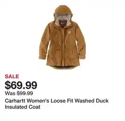 Tractor Supply Company Carhartt Women's Loose Fit Washed Duck Insulated Coat offer