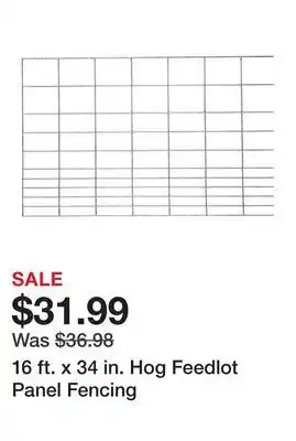 Tractor Supply Company 16 ft. x 34 in. Hog Feedlot Panel Fencing offer