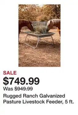 Tractor Supply Company Rugged Ranch Galvanized Pasture Livestock Feeder, 5 ft offer