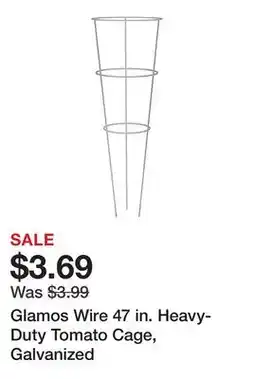 Tractor Supply Company Glamos Wire 47 in. Heavy-Duty Tomato Cage, Galvanized offer