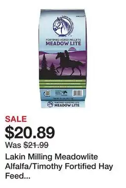 Tractor Supply Company Lakin Milling Meadowlite Alfalfa/Timothy Fortified Hay Feed Pellets, 80 lb offer