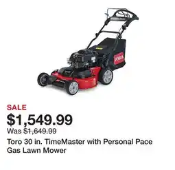 Tractor Supply Company Toro 30 in. TimeMaster with Personal Pace Gas Lawn Mower offer