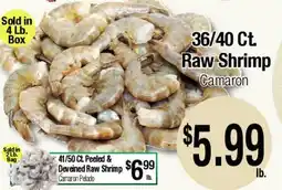 Big Saver Foods 36/40 Ct Raw Shrimp offer