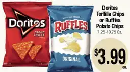 Big Saver Foods Doritos Tortilla Chips or Ruffles Potato Chips offer