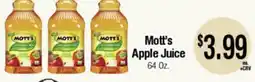 Big Saver Foods Mott's Apple Juice offer