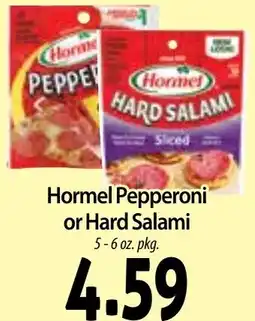 Hollywood Market Hormel Pepperoni or Hard Salami offer