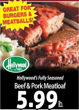 Hollywood Market Hollywood's Fully Seasoned Beef & Pork Meatloaf offer