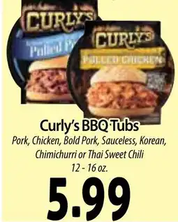 Hollywood Market Curly's BBQ Tubs offer
