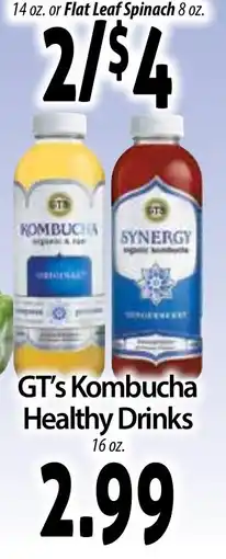 Hollywood Market Gt's Kombucha Healthy Drinks offer