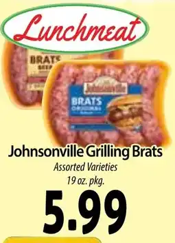 Hollywood Market Johnsonville grilling brats offer