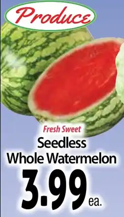 Hollywood Market Fresh Sweet Seedless Whole Watermelon offer