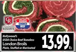Hollywood Market Hollywood's USDA Choice Beef Boneless London Broils offer