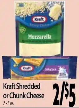 Hollywood Market Kraft shredded or chunk cheese offer