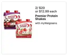 Walgreens Premier Protein Shakes offer