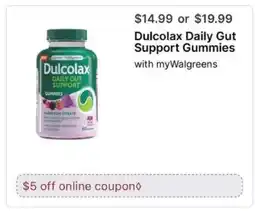 Walgreens Dulcolax Daily Gut Support Gummies offer
