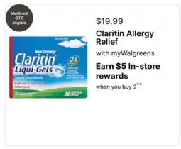 Walgreens Claritin Allergy Relief offer
