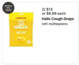 Walgreens Halls Cough Drops offer