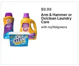 Walgreens Arm & Hammer or Oxiclean Laundry Care offer