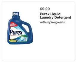 Walgreens Purex Liquid Laundry Detergent offer