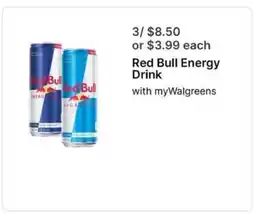 Walgreens Red Bull Energy Drink offer