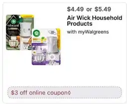 Walgreens Air Wick Household Products offer