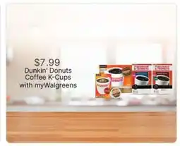 Walgreens Dunkin' Donuts Coffee K-Cups offer