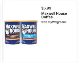 Walgreens Maxwell House Coffee offer