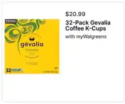 Walgreens 32-Pack Gevalia Coffee K-Cups offer